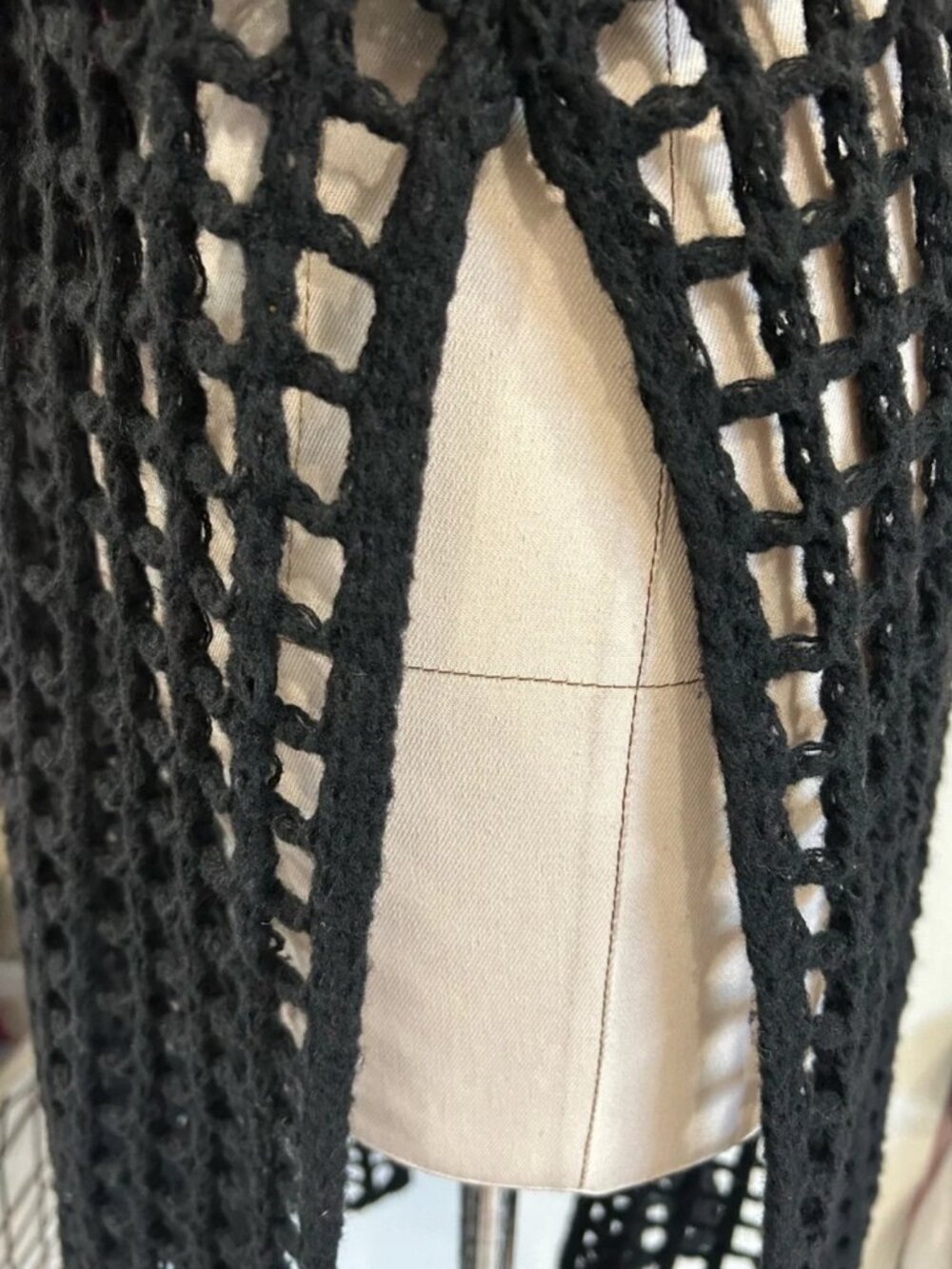 Kate Hewko Open Weave Knit Sweater Dress - Picture 8 of 12